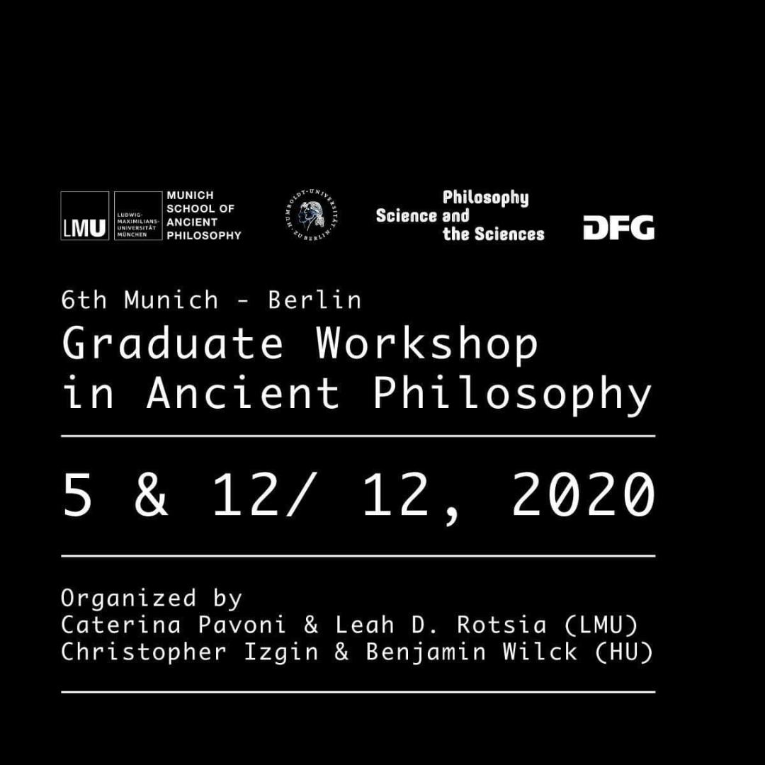 Poster 6th Munich-Berlin Graduate Workshop in Ancient Philosophy